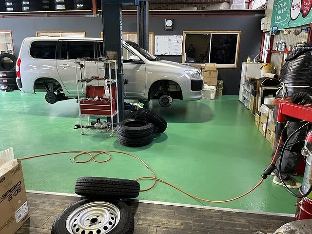 岡崎市 サクシード タイヤ交換 155/80R14 88/86 岡崎市 サクシード タイヤ交換 155/80R14 88/86