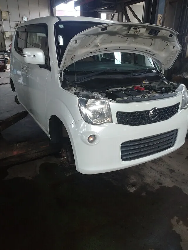 日産　モコ　母娘で来店Ｎ様　初めての車検　むつ市