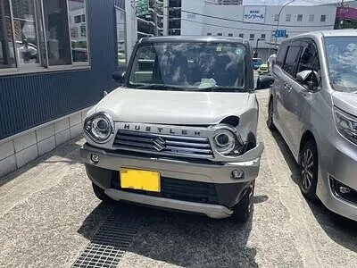 ハスラー　フロントバンパー破損　事故　保険対応　守口市