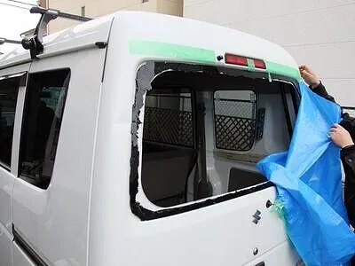ハイゼット　リアゲート交換　守口　門真　寝屋川　