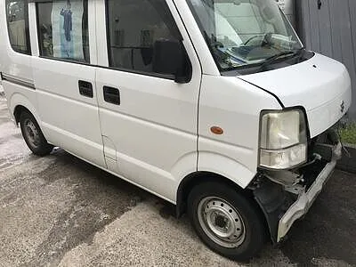 エヴリィ　事故　フロントバンパー　コンデンサー　ラジエター交換　