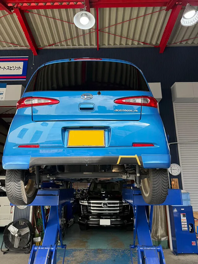 ソニカ・純正マフラー交換・リアフェンダ―・リアバンパー加工