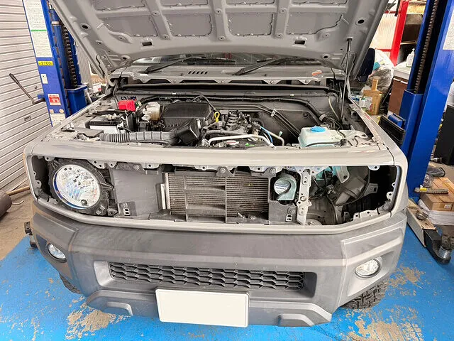 ジムニー　電装系修理　ヘッドライト　レンズユニット交換　