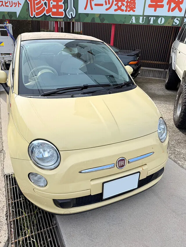 フィアット　電装品　ナビ　取り外し　