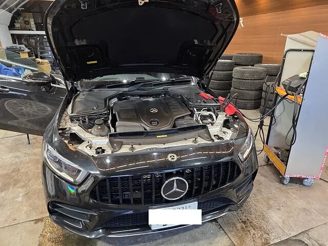 札幌市　白石区　CLS450　オートパーキングブレーキ解除