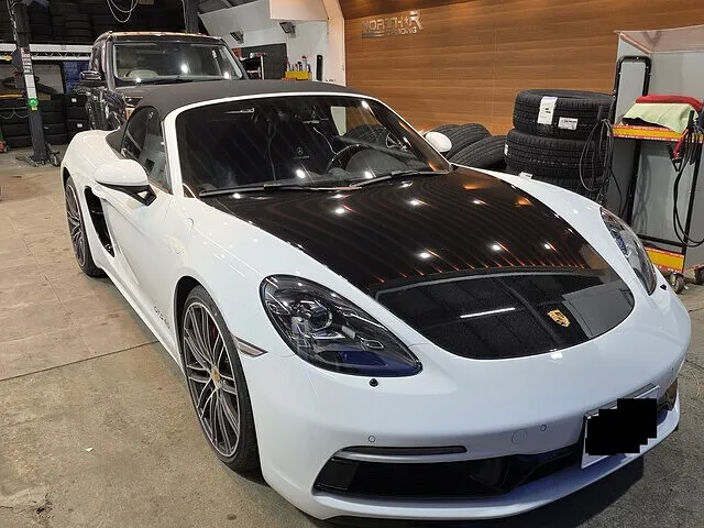 札幌市　白石区　718ボクスター　新車　レーダー取付