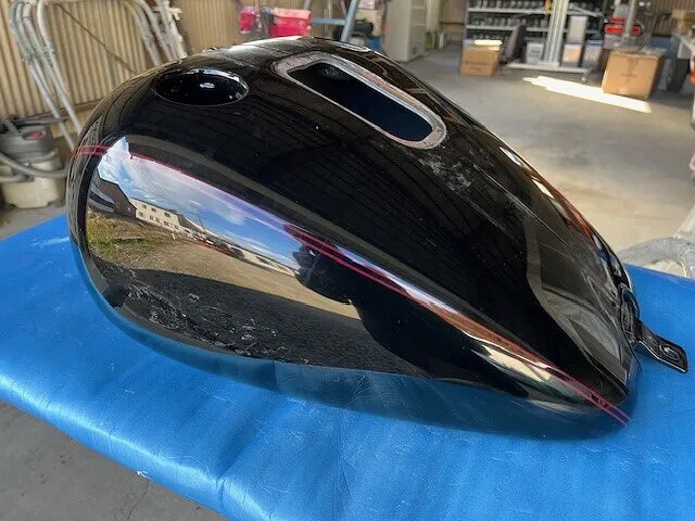 長崎県　バイク塗装　ハーレーダビッドソン　マットブラック