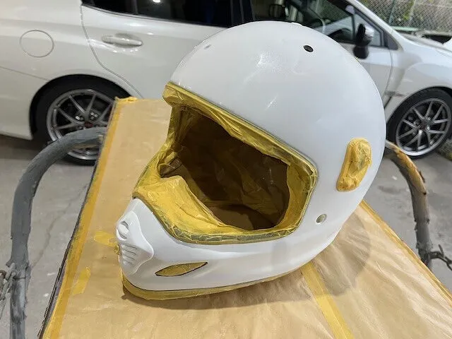宮崎市　ヘルメット塗装