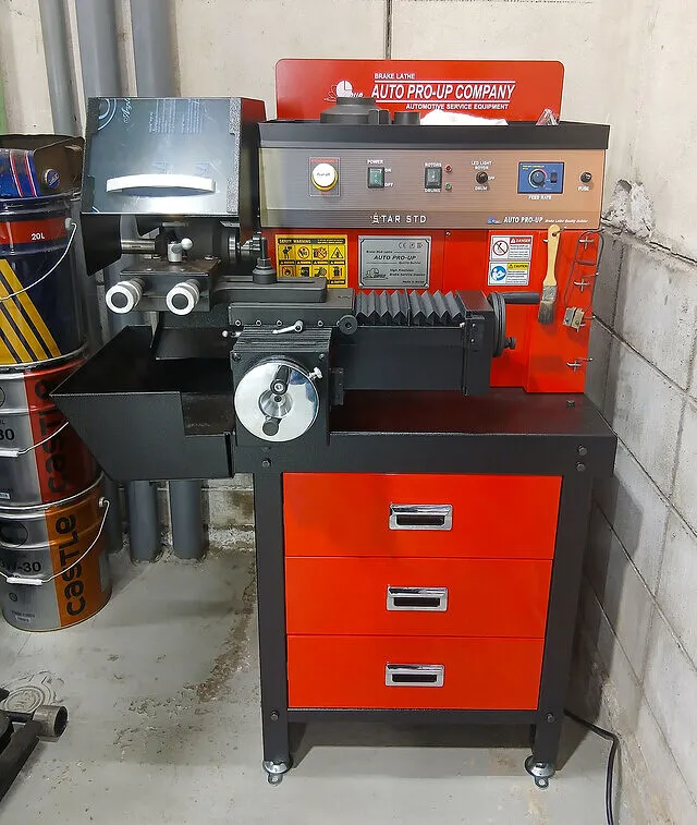 【設備導入】ブレーキローター研磨機