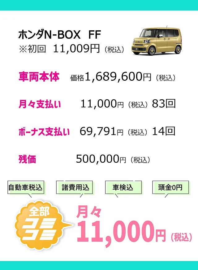 N-BOXのカーリース