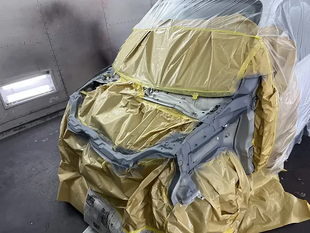 スズキツイン　全塗装　エンジンルーム塗装　松山市