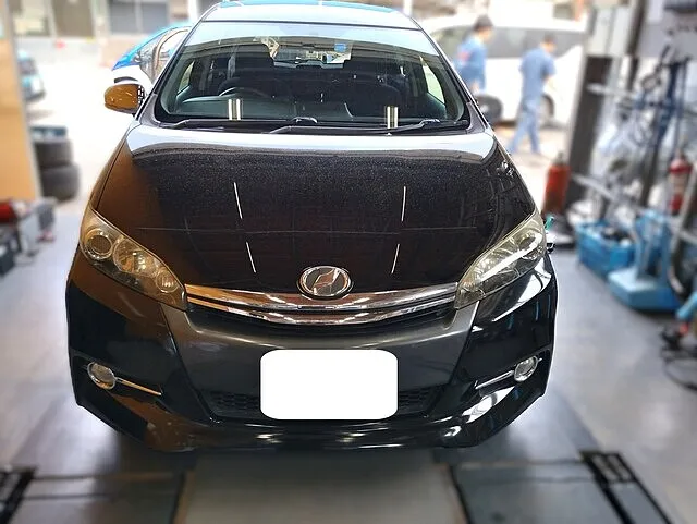 【ウィッシュ 車検】ブレーキパッド・オイル・フィルター交換で快適に｜24ヶ月点検整備＋電子診断事例