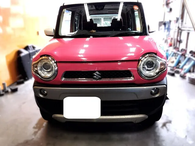 【スズキ ハスラー MR31S】エコ車検整備事例｜24ヶ月点検＋リアブレーキ点検・OBD診断も実施