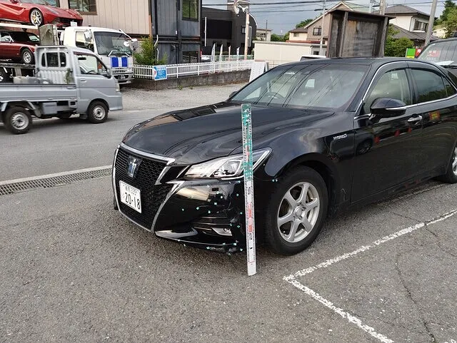 横浜市都筑区｜クラウンアスリートフロントバンパー(交換)板金塗装＋代