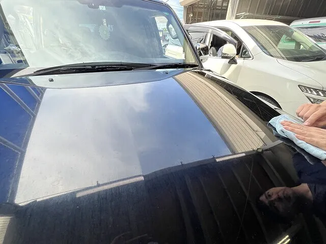 ✨【横浜市都筑区 パジェロ 簡易コーティング 会員施工事例】 “この艶が簡易施工？”社権のついでに仕上げたパジェロの光沢、職人技で決まる‼️