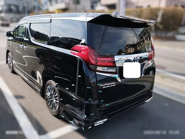 ✨30系アルファード・左リアクォーターパネル修理事例｜横浜市都筑区で交換レベルを板金で復元、安心の仕上がり‼️
