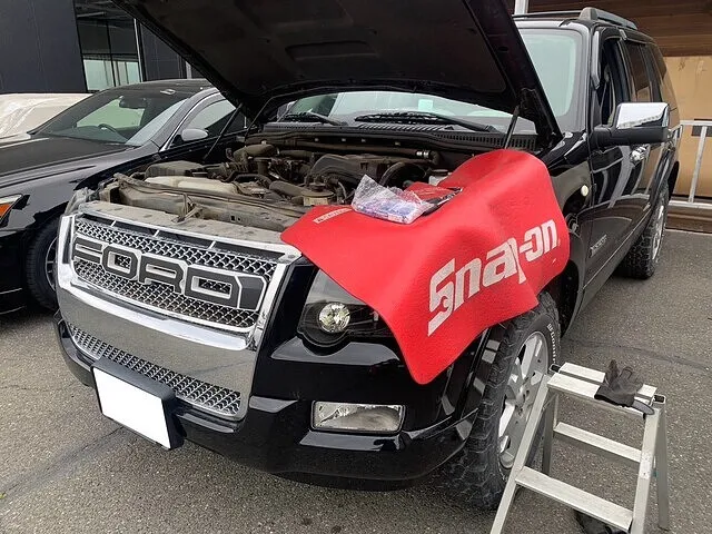 フォード エクスプローラー　エンジン不調修理　スパークプラグ交換│熊谷市　車修理
