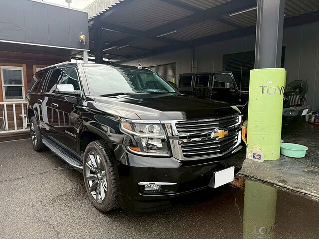 シボレー サバーバン　車検整備　バッテリー交換・ブレーキフルード交換・エンジンオイル交換など│東京都品川区　整備