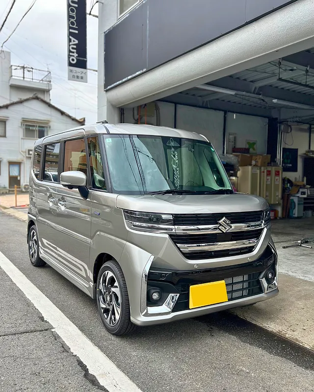 広島市佐伯区　スズキスペーシアハイブリッドXSターボ　新車ご成約