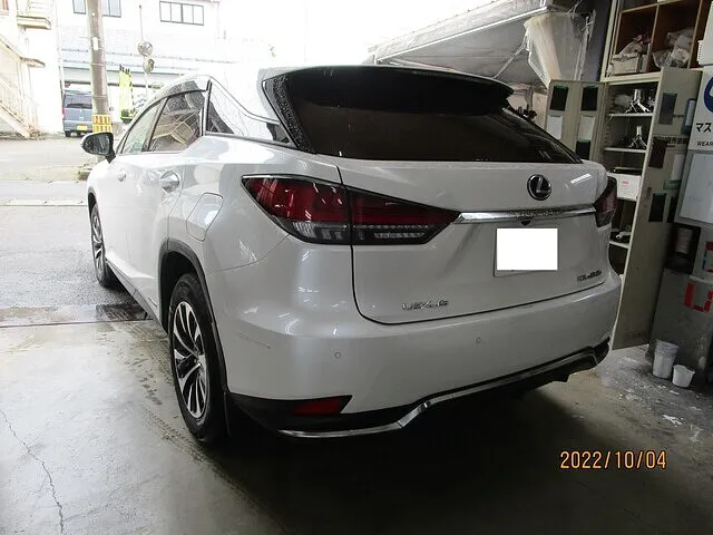 会津若松市　鈑金塗装　レクサス　LEXUS　RX450ｈ　修理