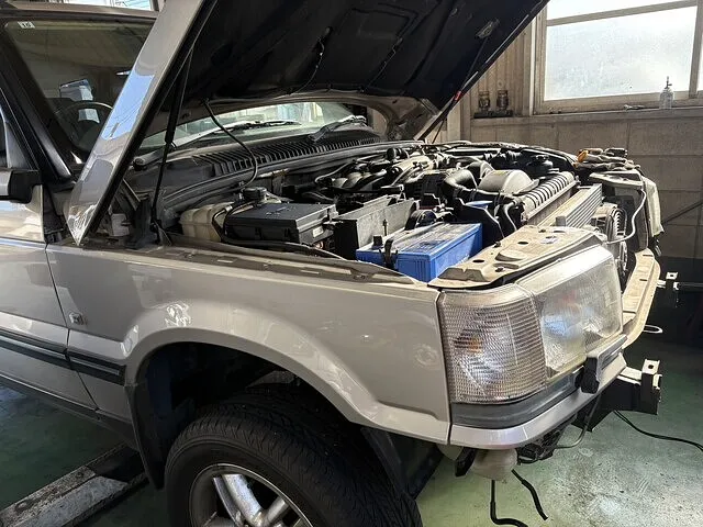 尾道レンジローバーエアコン修理
