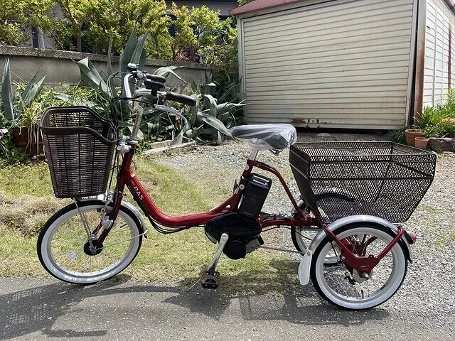 【自転車】豊橋市　ヤマハ　電動　三輪自転車　PASワゴン　ご納車