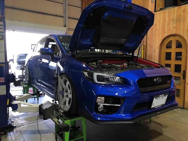 富山市　アライメント調整　インプレッサWRX VAB