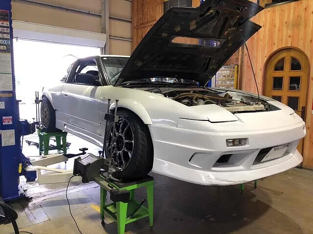 富山市　アライメント調整　180SX