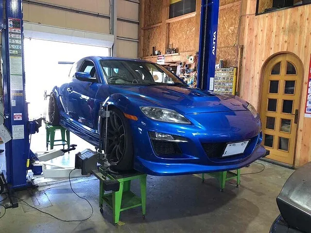 富山市　アライメント調整　RX-8