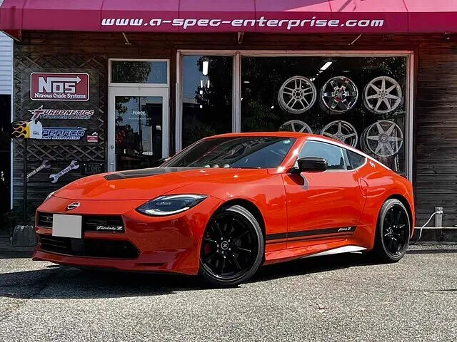 富山市　フェアレディZ RZ34　ワイドトレッドスペーサー取付