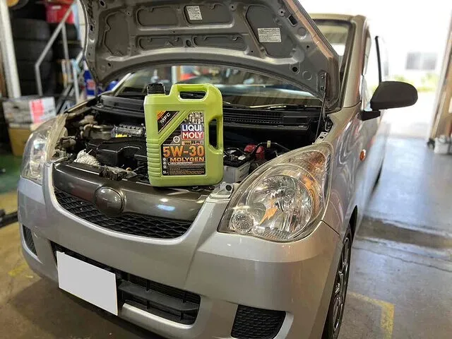 富山市　オイル類交換　ミラFR仕様