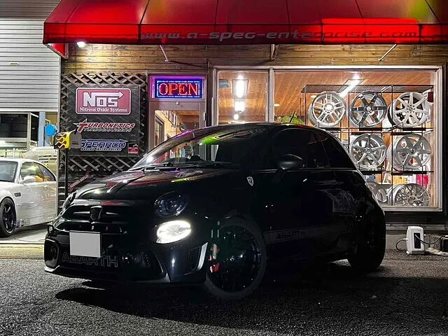 富山市　ブレーキスイッチ交換　アバルト