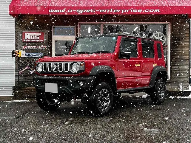 富山市　3インチアップキット取付　ジムニーノマド