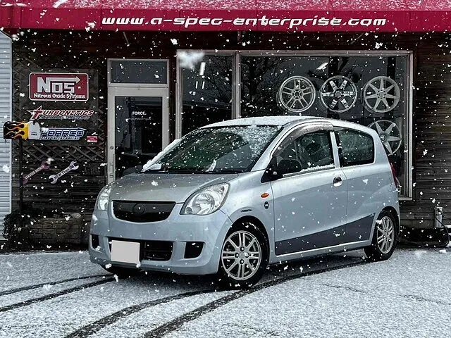 富山市　マフラー加工触媒取り付け　ミラ