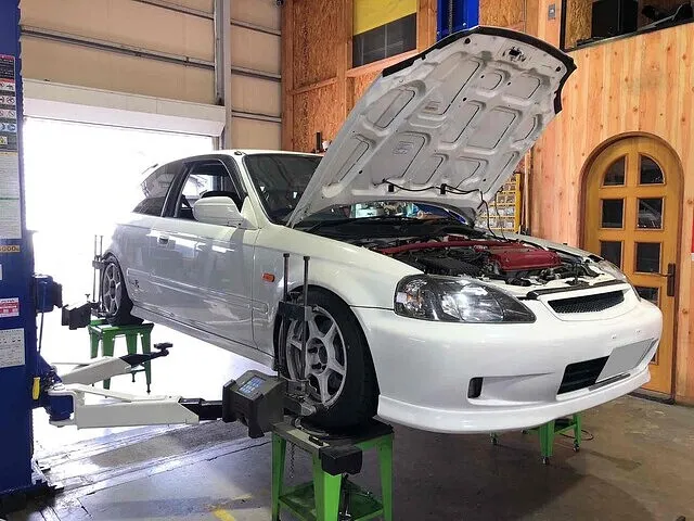 富山市　アライメント調整　EK9
