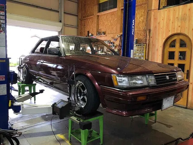 富山市　アライメント調整　GX71マークⅡ