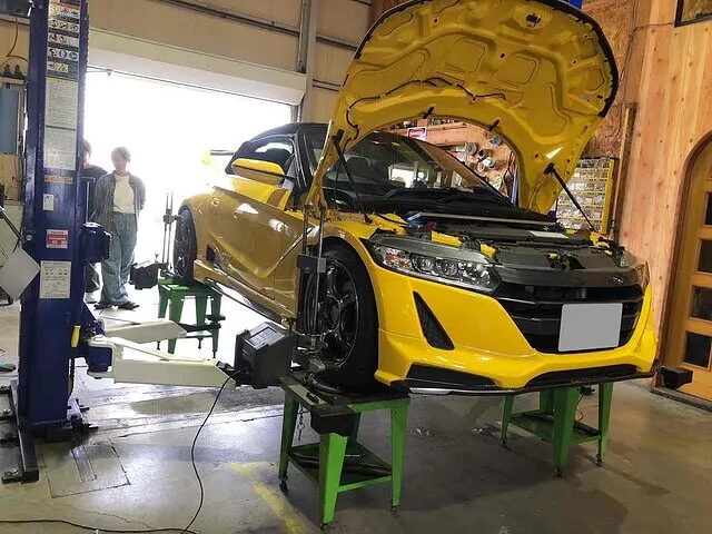 富山市　アライメント調整　S660