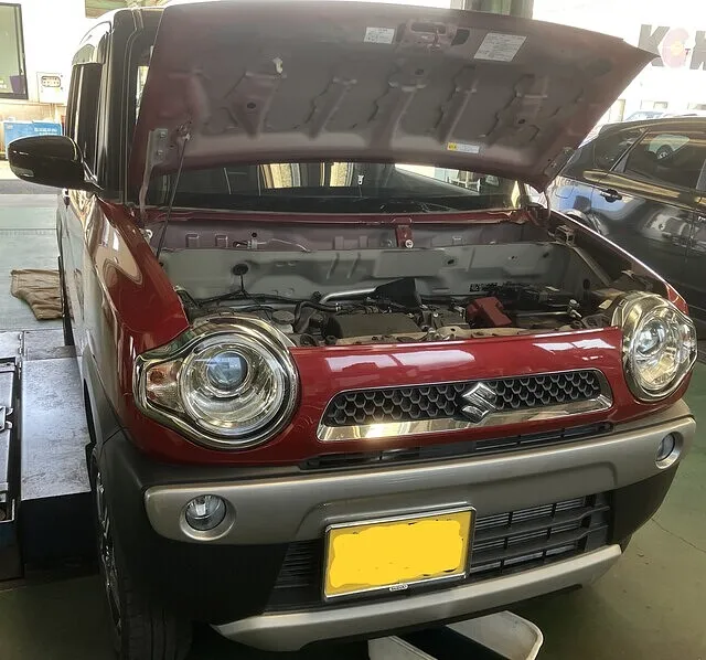 可児市　エアコン効かない。H26 スズキ MR31S ハスラー 19762Km