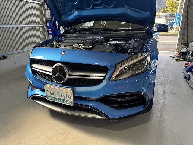 AMG A45 DCTオイル交換　トルコン太郎　北九州市　門司区