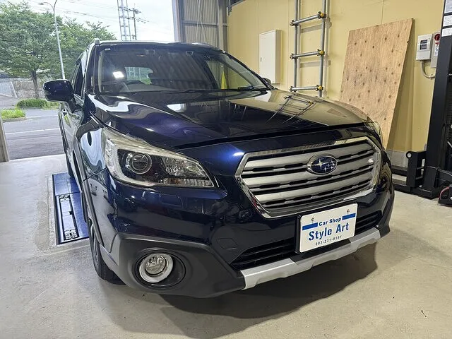 レガシィアウトバック　デイライトキット　持込パーツ取付　北九州市　門司区