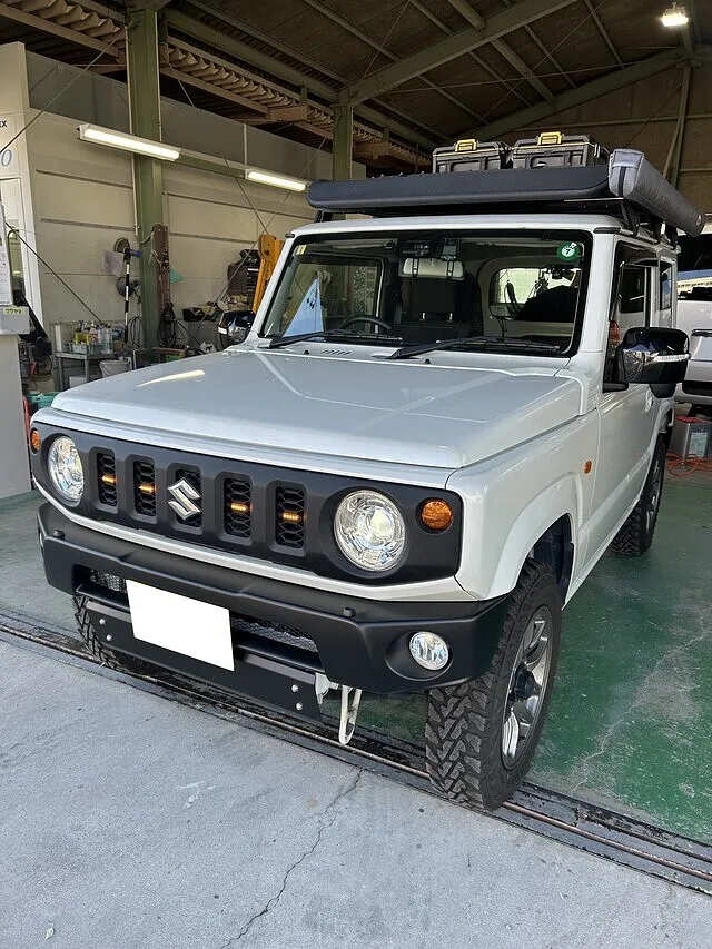 スズキ・ジムニー　安城市・西尾市内　持ち込みマフラー交換！