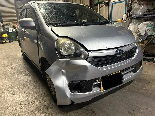 旭川市 フロント事故 部品交換/修理 スバル プレオプラス