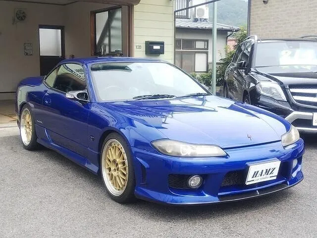 日産　シルビア　ヴァリエッタ　ルーフとヘッドライト塗装　オープンカー　スポーツカー　塗装　板金　補修　リフレッシュ