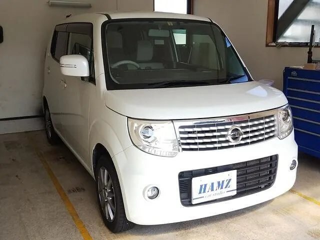 日産　MG３３S　モコ　車高調　アクスル　１６インチアルミ　取り付け　交換
