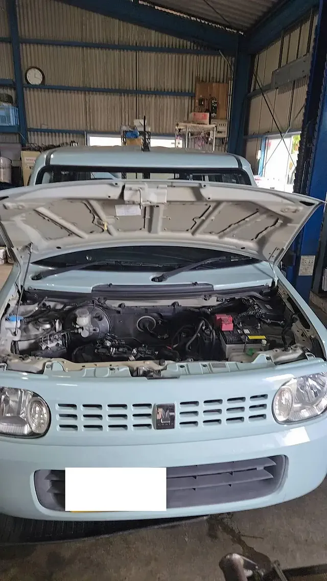 長崎市　ラパン　ノックセンサー交換