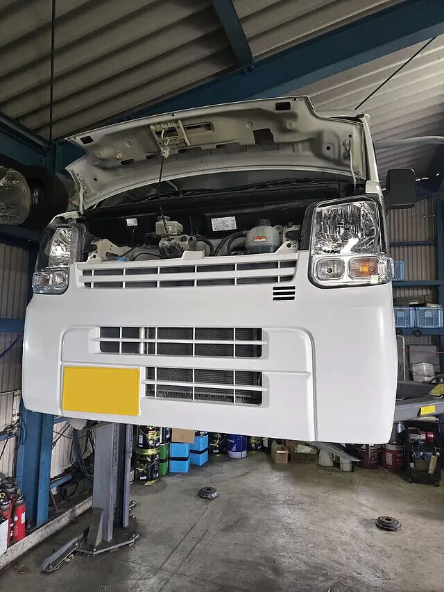 長崎市　エブリイバン　足回り点検