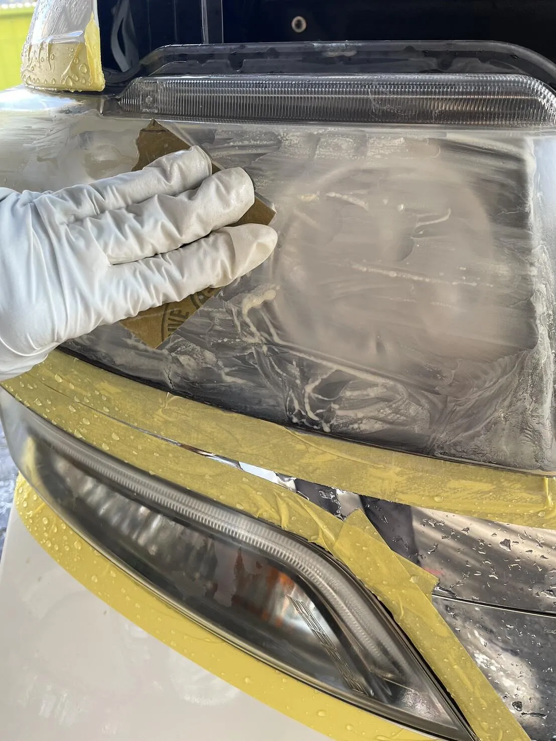 ヘッドライトクリーニング　長崎