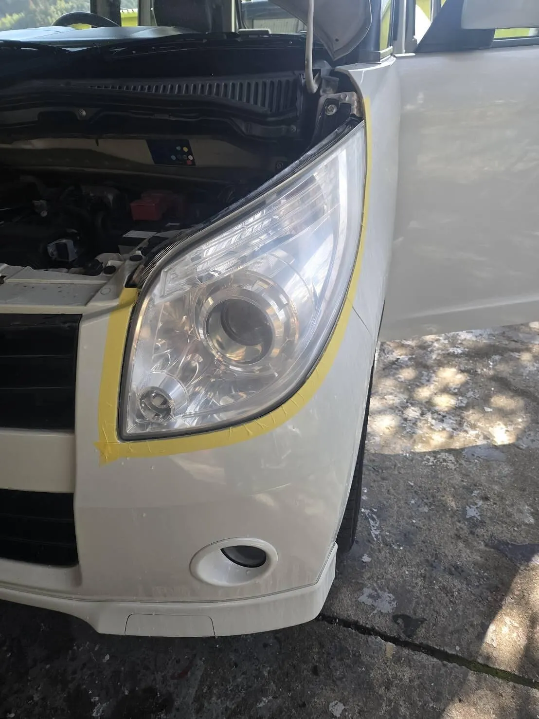 長崎　スズキパレット　ヘッドライトクリーニング