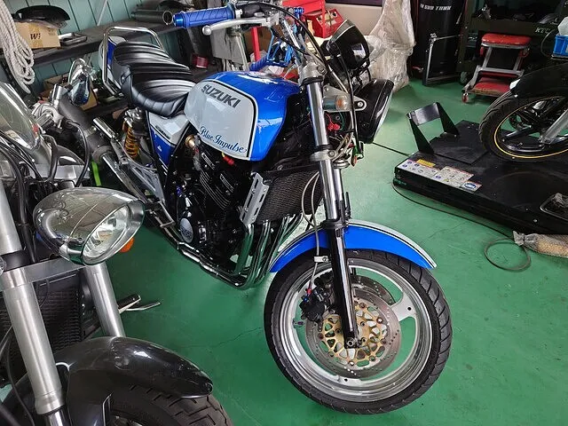 大分県　スズキ　GSX400　インパルス　車検　整備