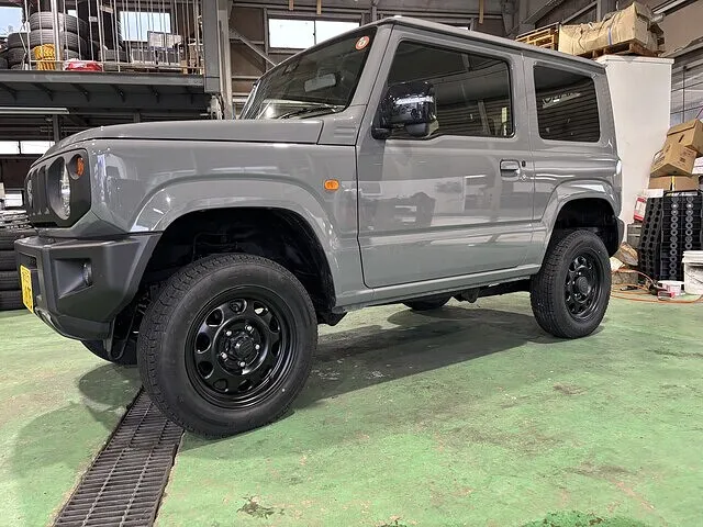 ジムニー　1.5インチリフトアップキット取付　新発田市　阿賀野市